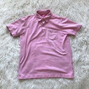 Vineyard Vines Classic Pique Polo Heather Pink‎